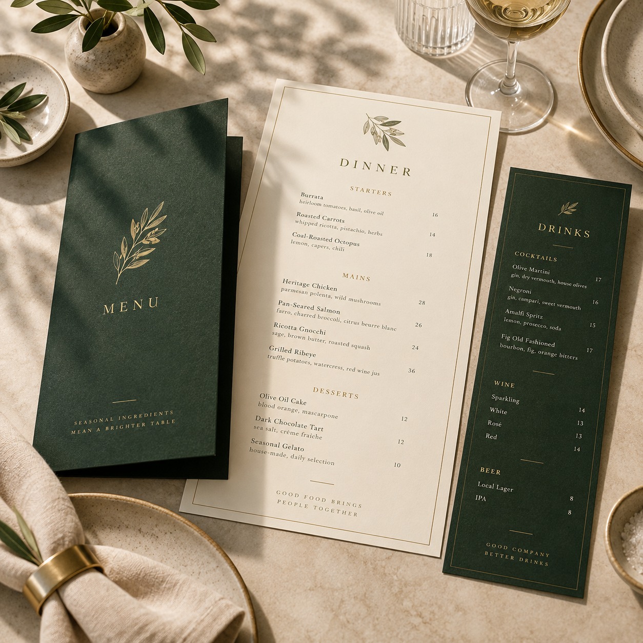 Menus